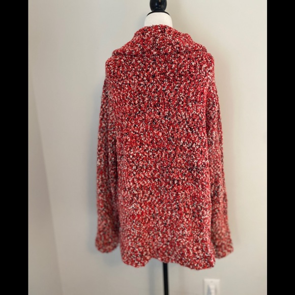 Evan-Picone Red Speckles Buttonup Cardigan Size 1X - Picture 4 of 10